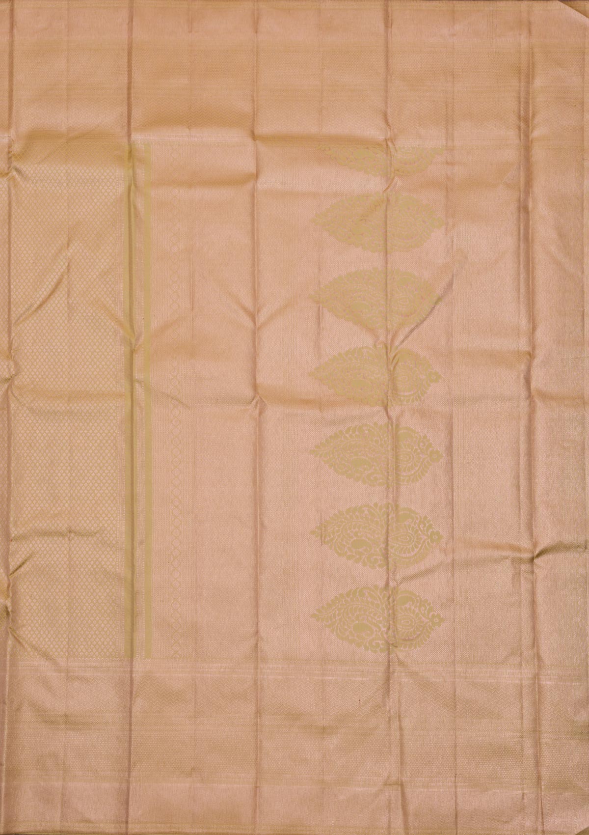 Pista Green Zariwork Pure Silk Saree-Koskii