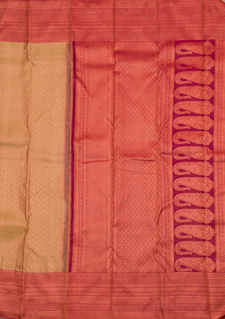 Pista Green Zariwork Pure Silk Saree-Koskii