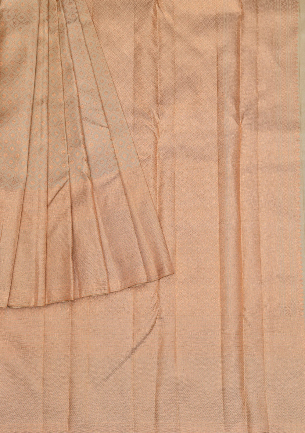 Pista Green Copper Zariwork Pure Silk Saree - Koskii