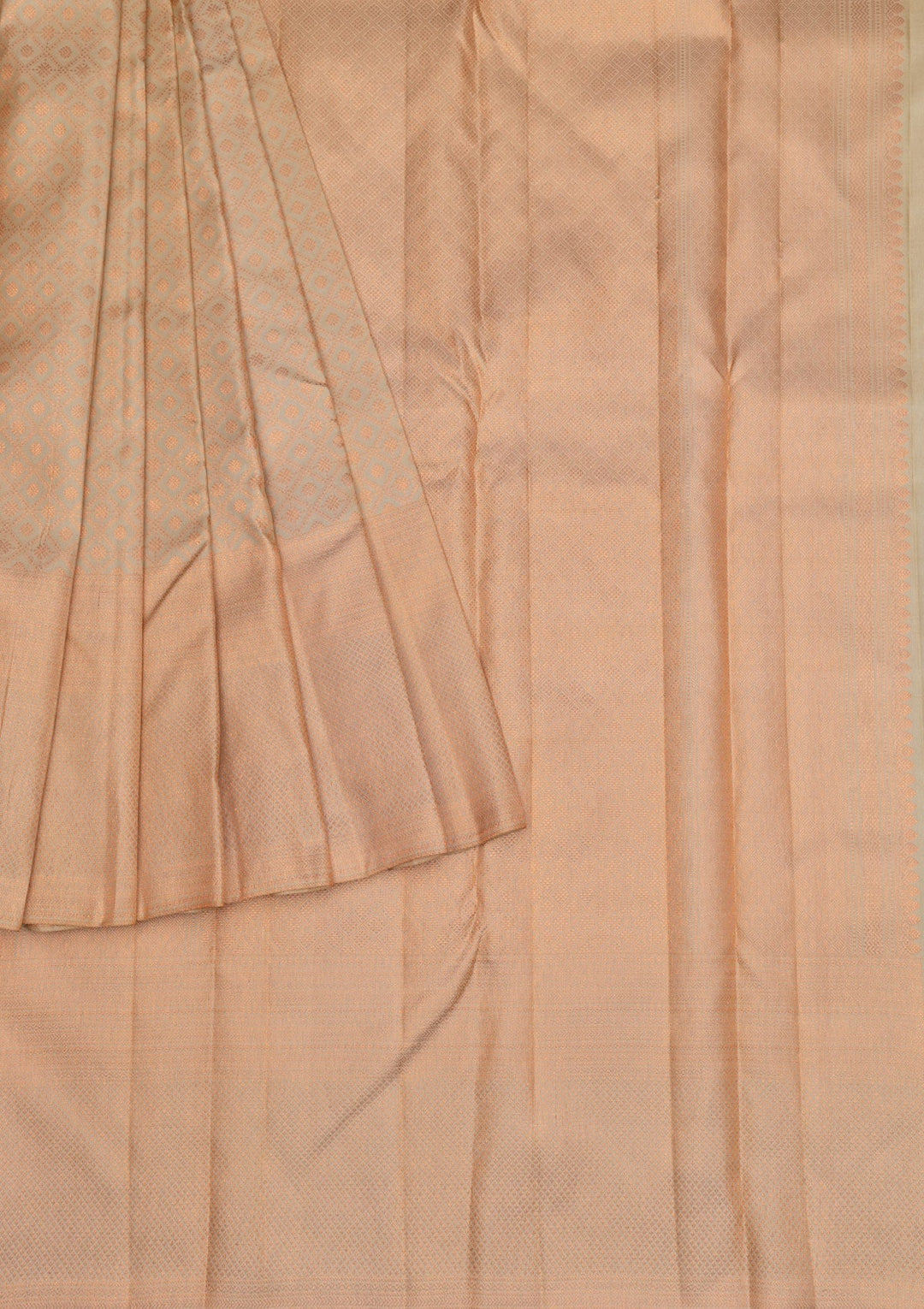 Pista Green Copper Zariwork Pure Silk Saree - Koskii