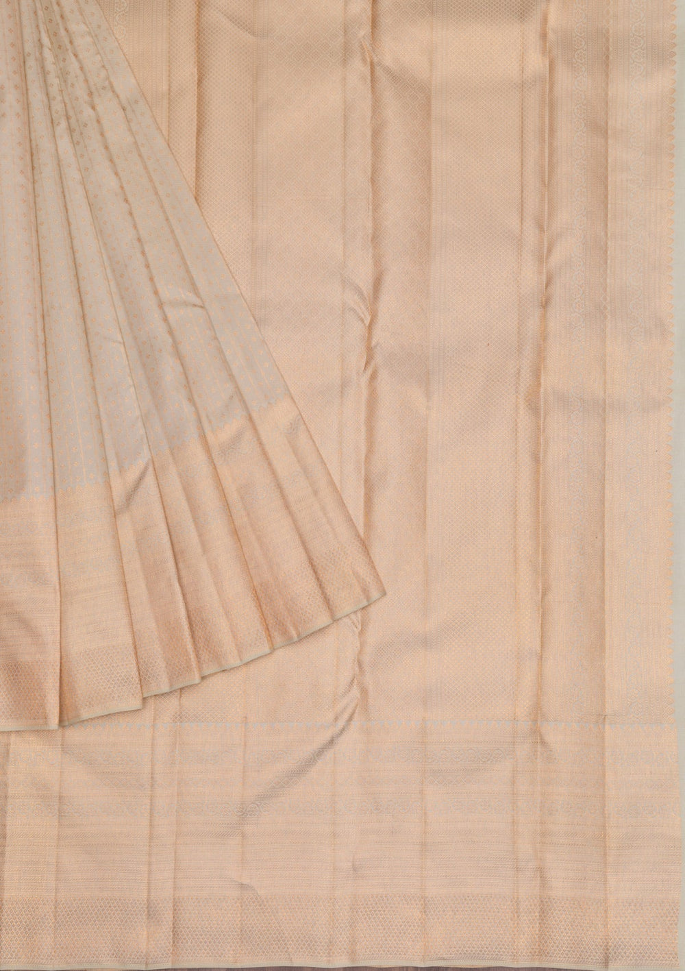 Pista Green Copper Zariwork Pure Silk Saree - Koskii