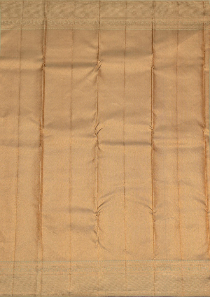 Pista Green Copper Zariwork Pure Silk Saree - Koskii