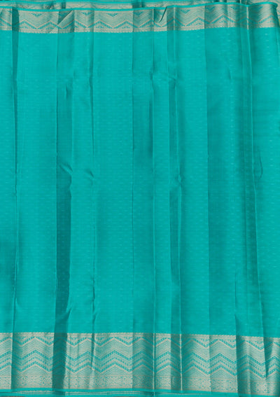 Pista Green Zariwork Pure Silk Saree-Koskii