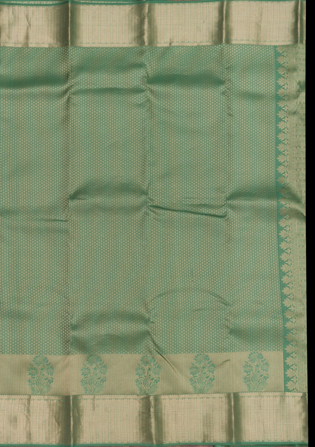 Pista Green Zariwork Pure Silk Saree-Koskii