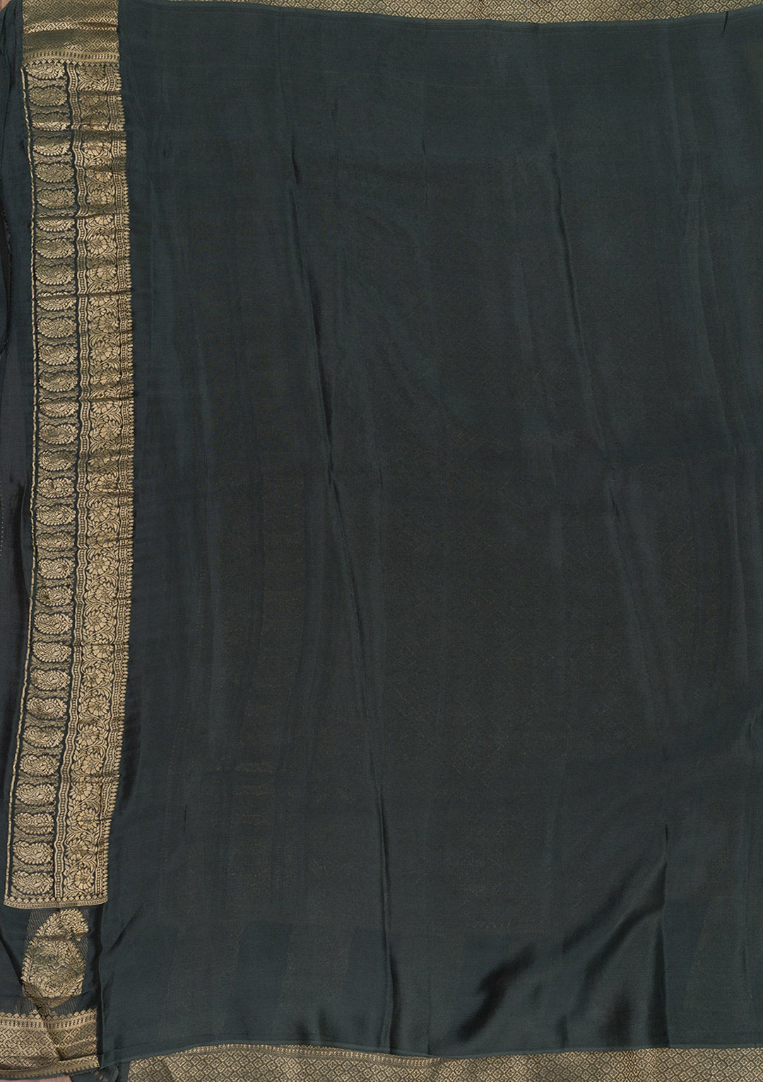 Pista Green Zariwork Pure Silk Saree-Koskii