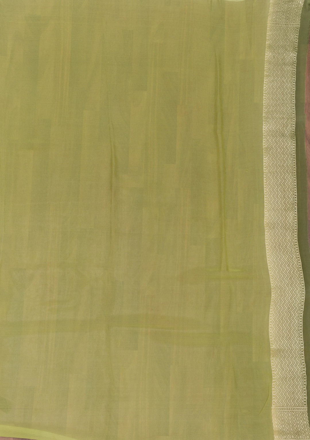 Pista Green Zariwork Pure Silk Saree-Koskii