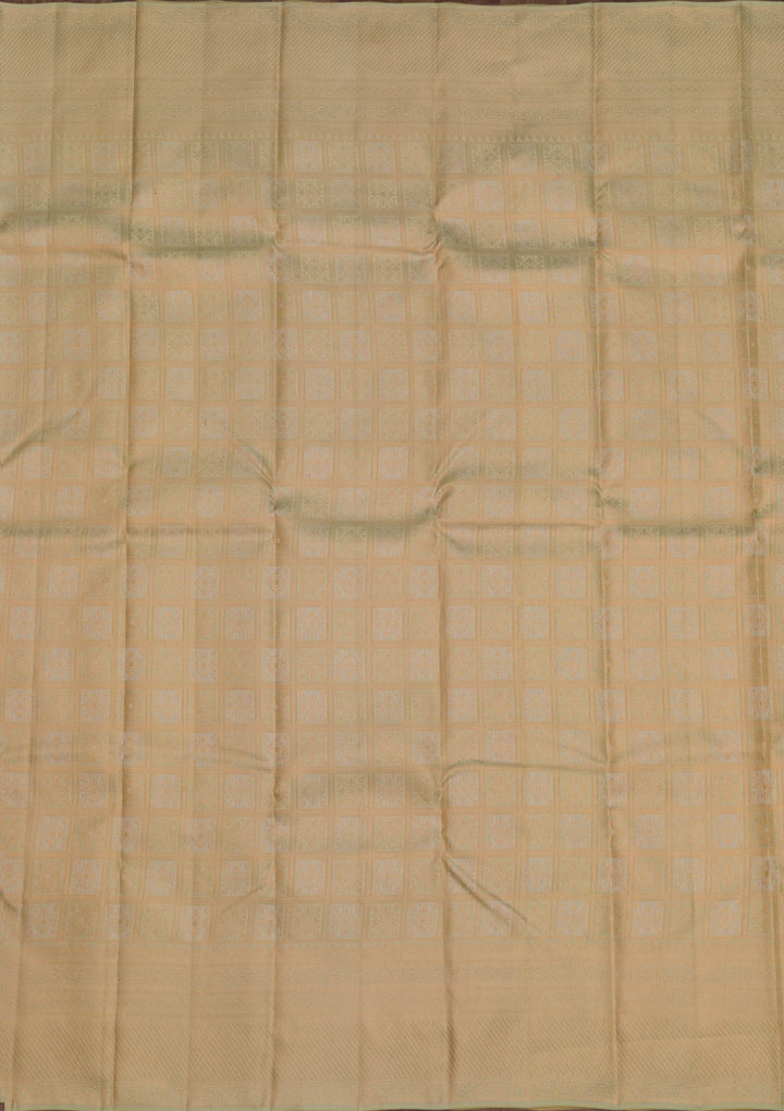Pista Green Zariwork Pure Silk Saree-Koskii