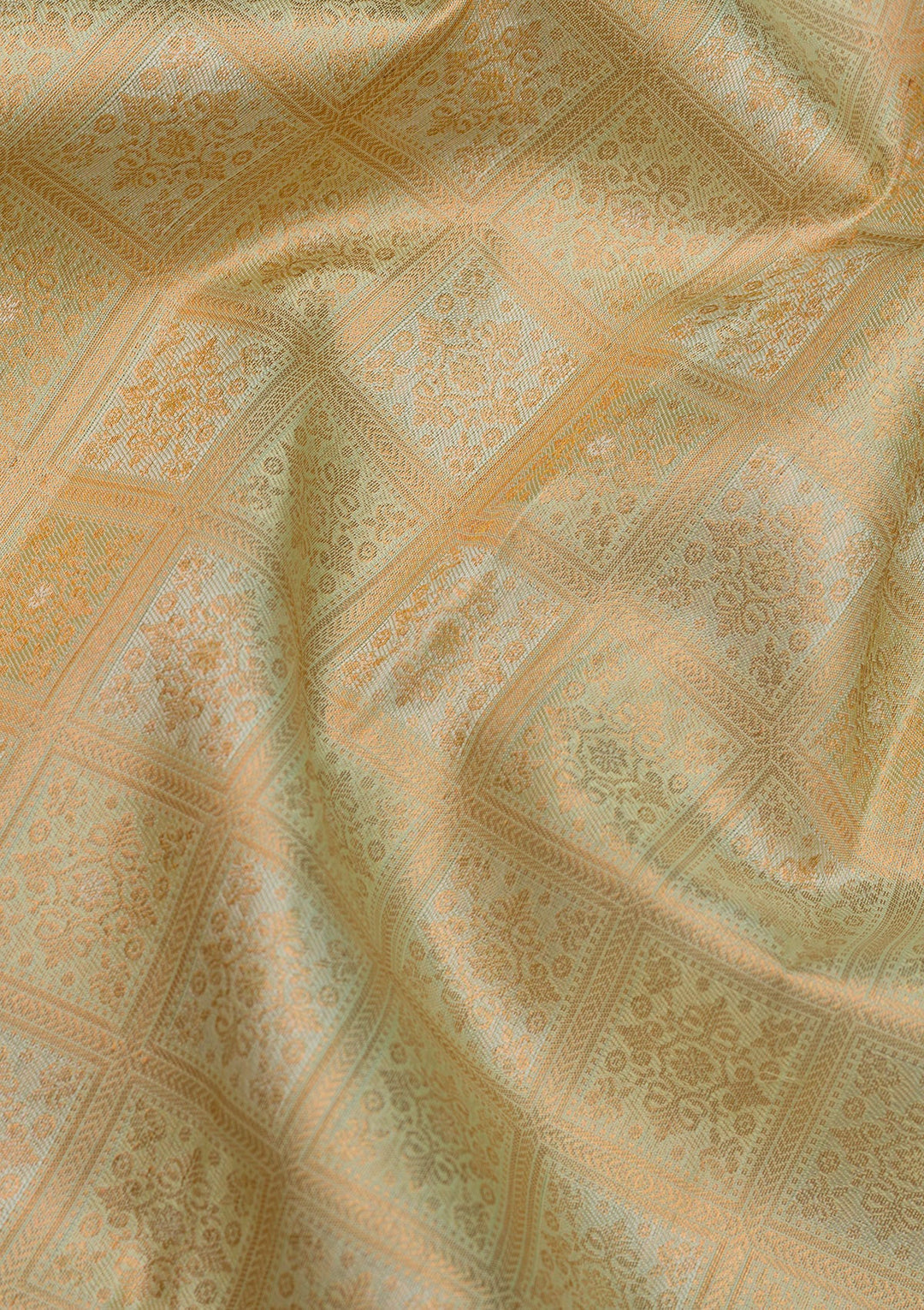 Pista Green Zariwork Pure Silk Saree-Koskii