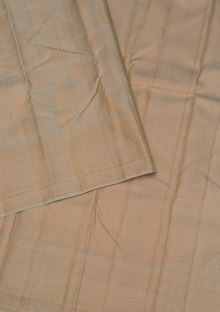 Pista Green Zariwork Pure Silk Saree-Koskii