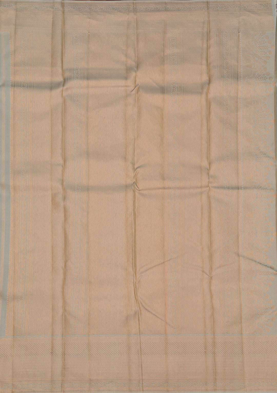 Little Grey Zariwork Pure Silk Saree-Koskii