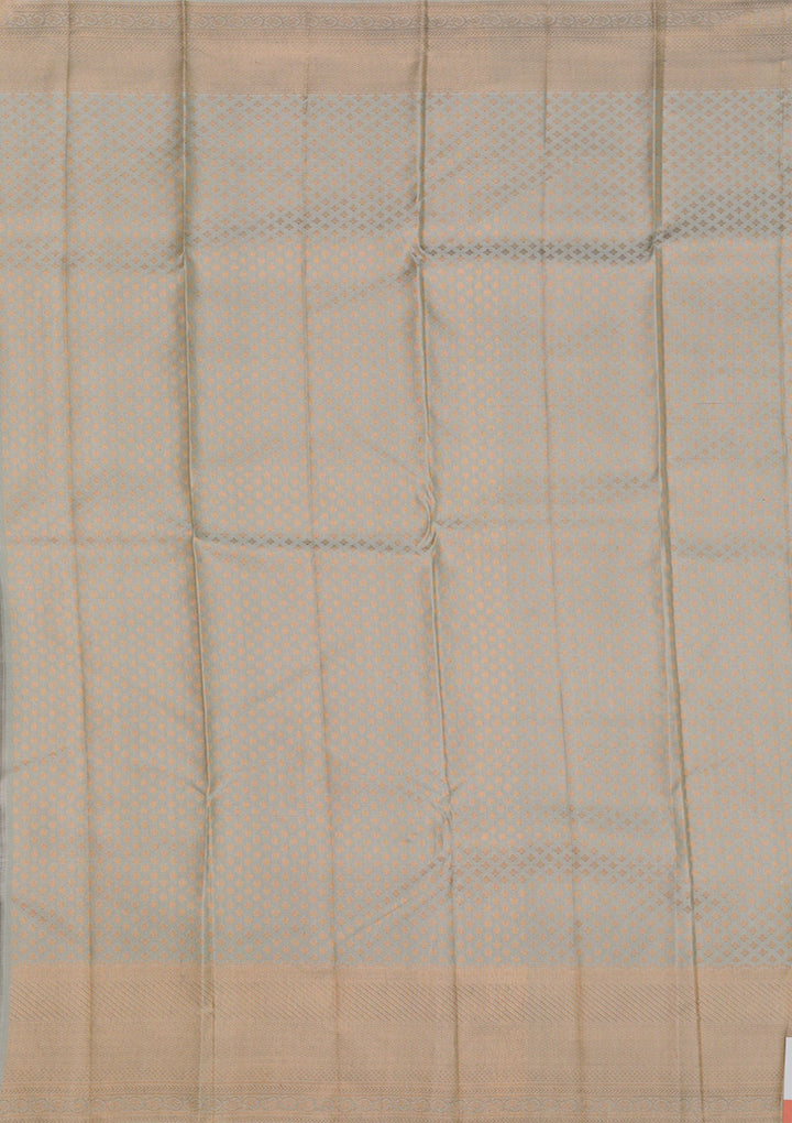Little Grey Zariwork Pure Silk Saree-Koskii