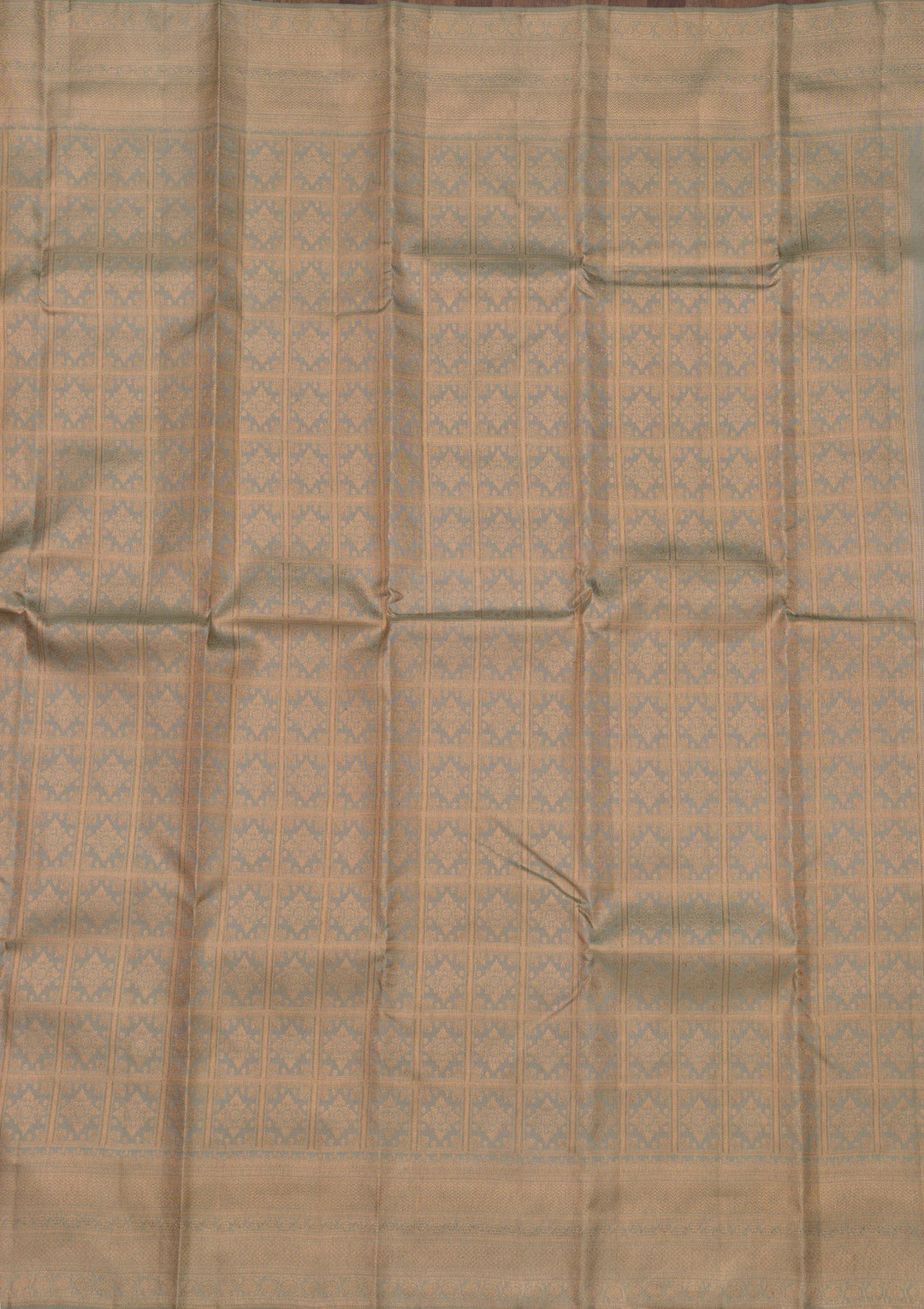 Pista Green Zariwork Pure Silk Saree-Koskii