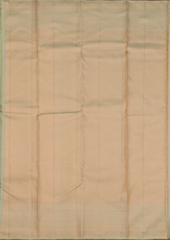 Pista Green Zariwork Pure Silk Saree-Koskii