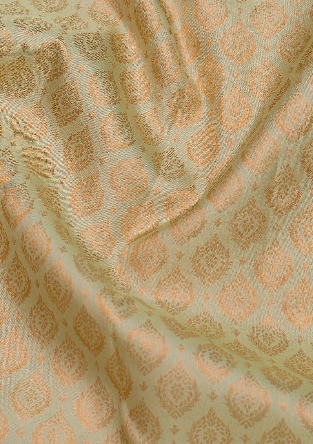Pista Green Zariwork Pure Silk Saree-Koskii