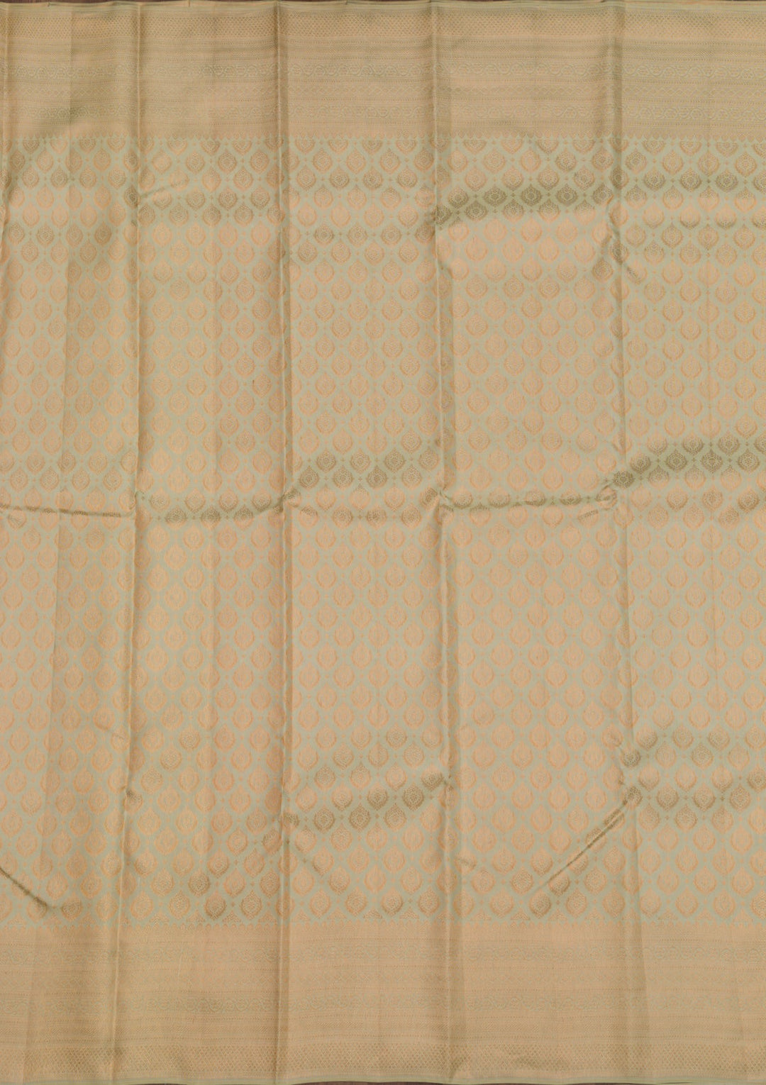 Pista Green Zariwork Pure Silk Saree-Koskii