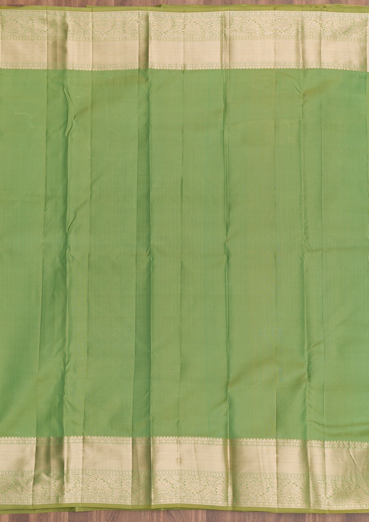 Pista Green Zariwork Pure Silk Saree-Koskii