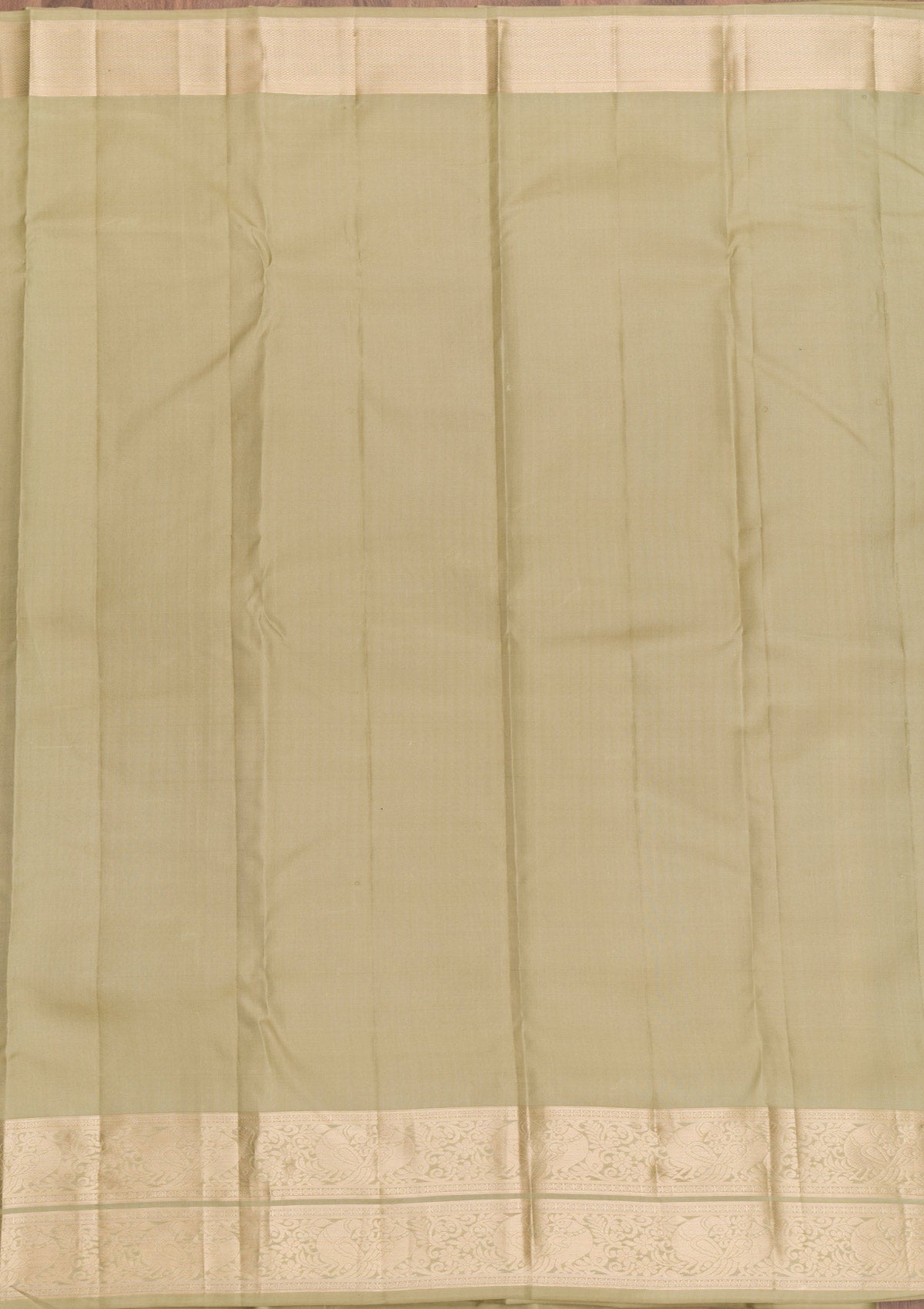 Pista Green Zariwork Pure Silk Saree-Koskii