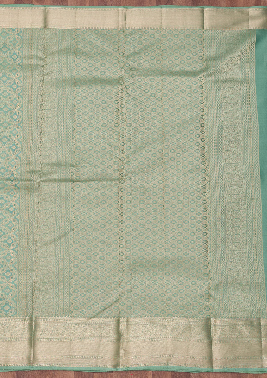 Pista Green Zariwork Pure Silk Saree-Koskii