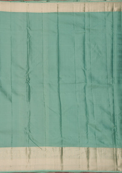 Pista Green Zariwork Pure Silk Saree-Koskii