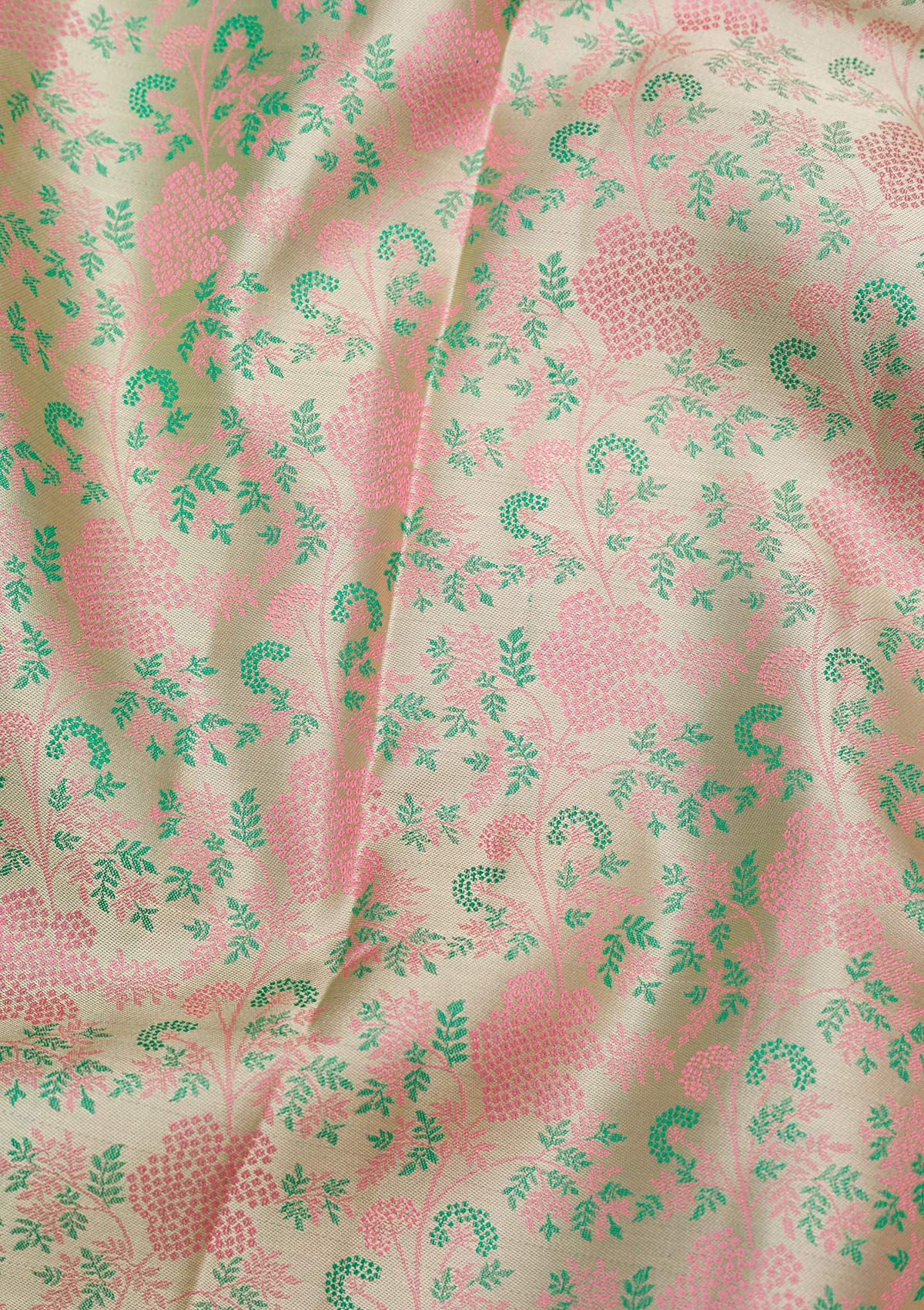 Pista Green Zariwork Pure Silk Saree-Koskii