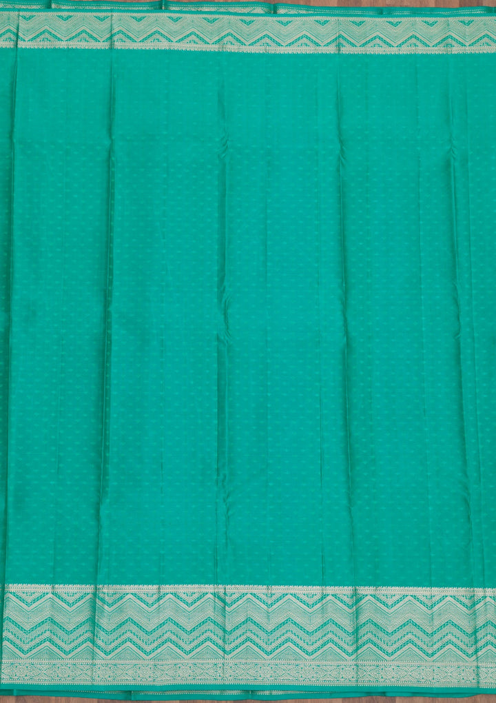 Pista Green Zariwork Pure Silk Saree-Koskii