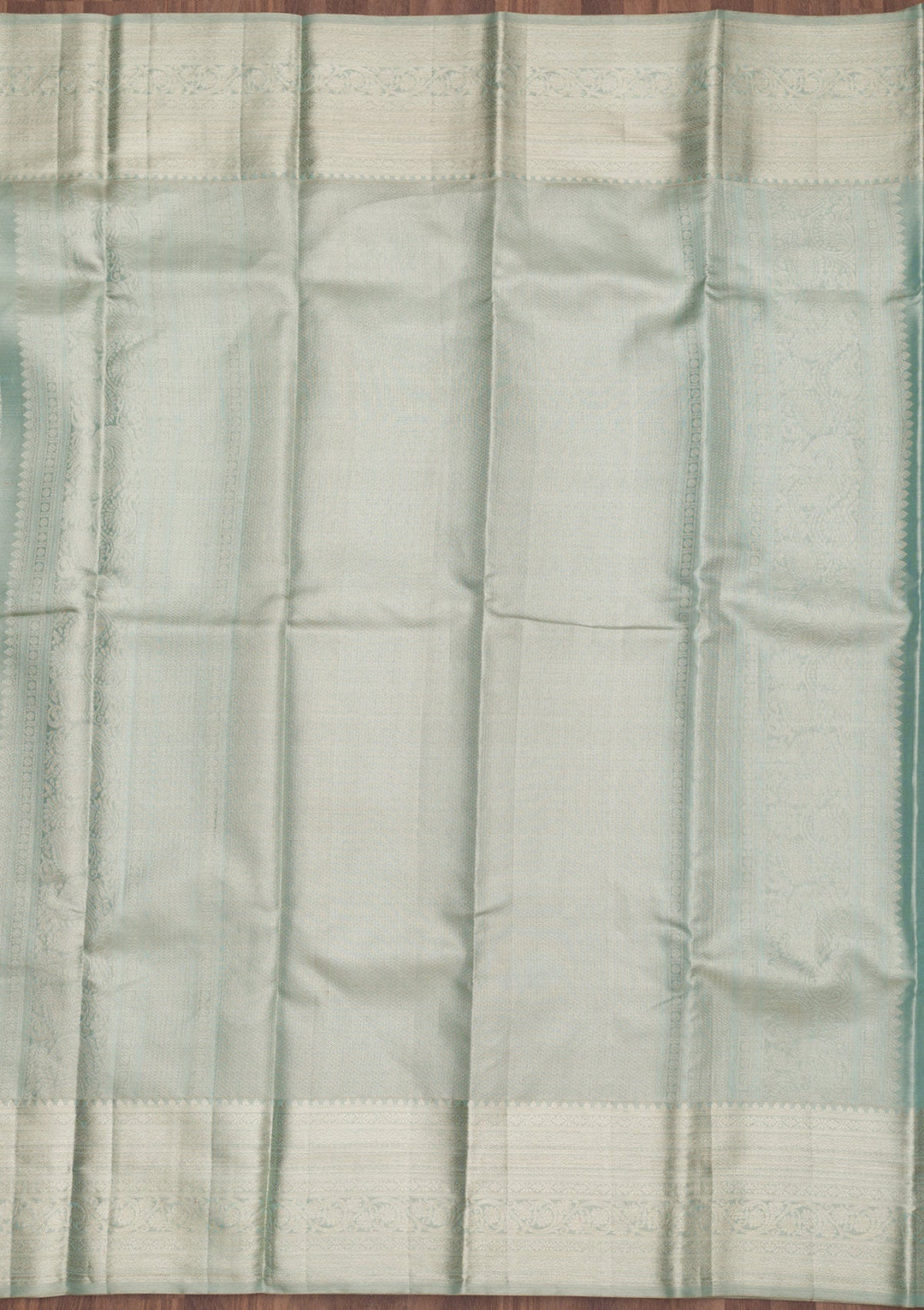 Pista Green Zariwork Pure Silk Saree-Koskii