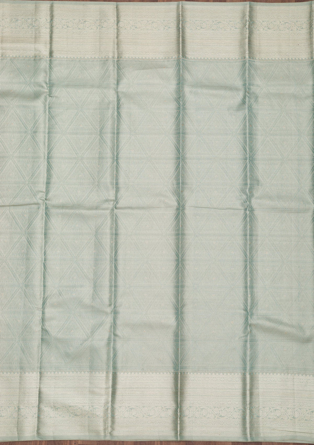 Pista Green Zariwork Pure Silk Saree-Koskii