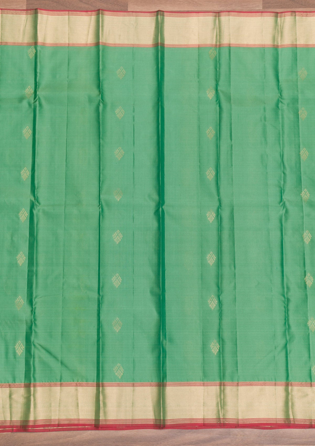Pista Green Zariwork Pure Silk Saree-Koskii