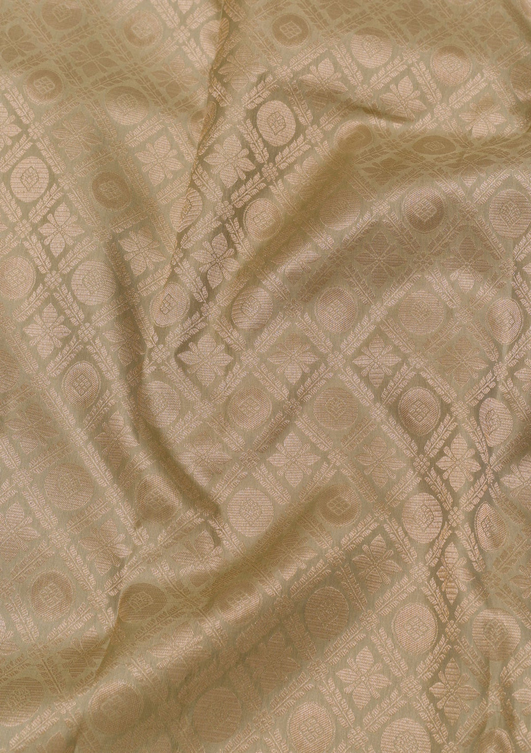 Pista Green Zariwork Pure Silk Saree-Koskii