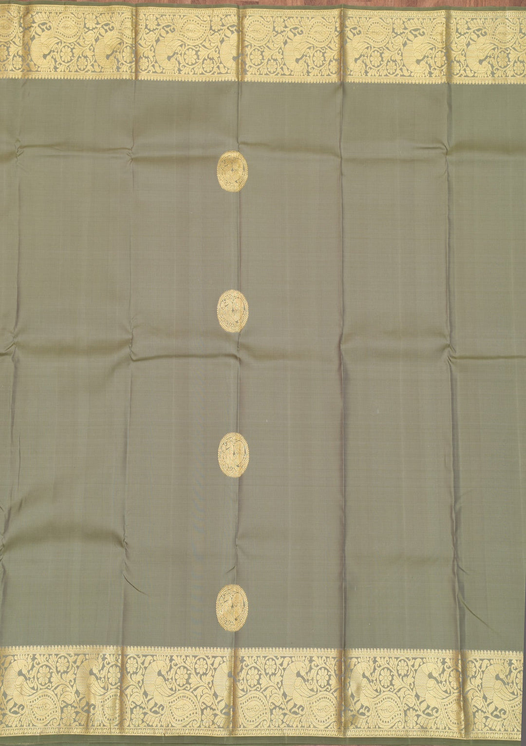 Pista Green Zariwork Pure Silk Saree-Koskii