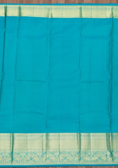 Pista Green Zariwork Pure Silk Saree-Koskii