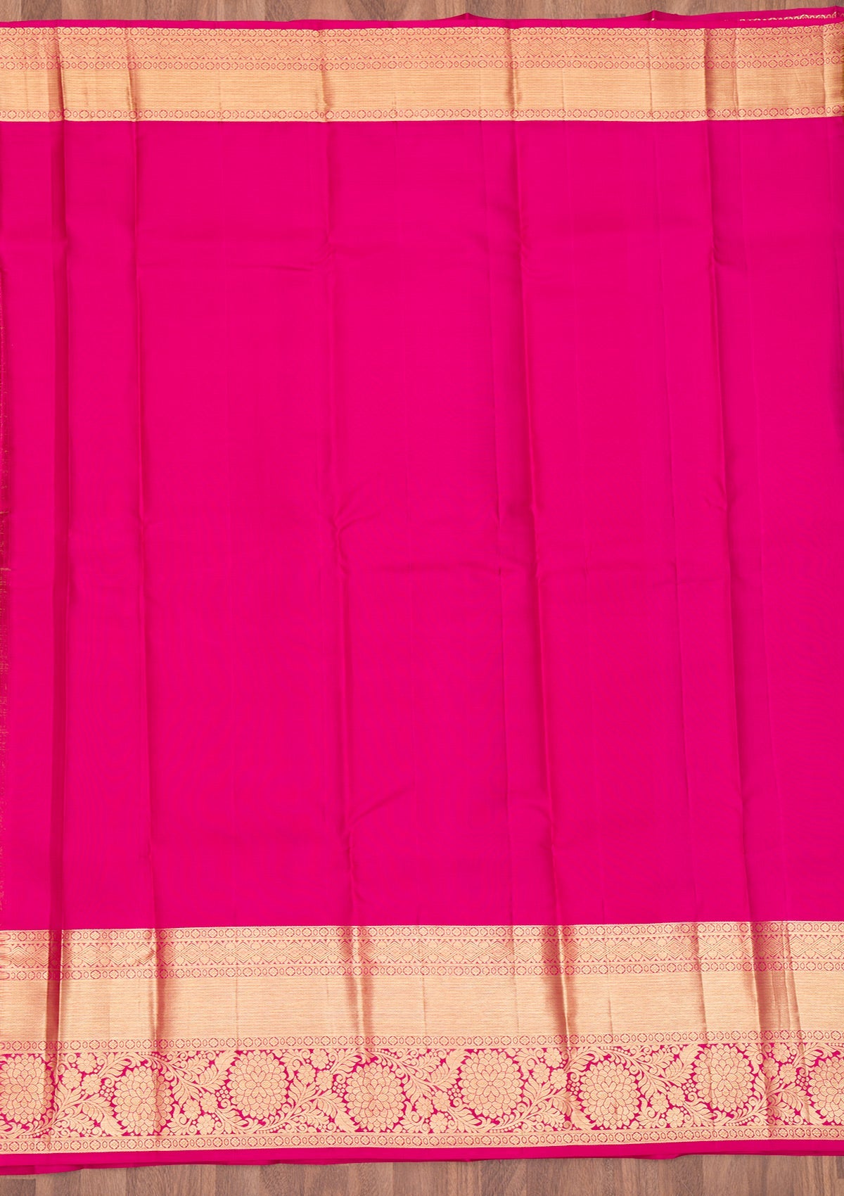 Pista Green Zariwork Pure Silk Saree-Koskii
