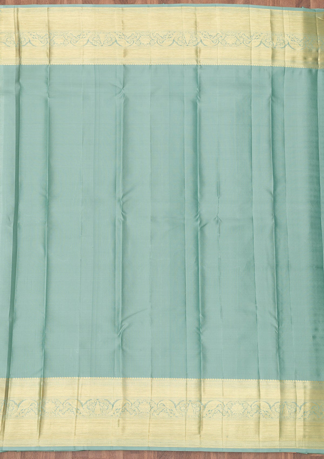 Pista Green Zariwork Pure Silk Saree-Koskii