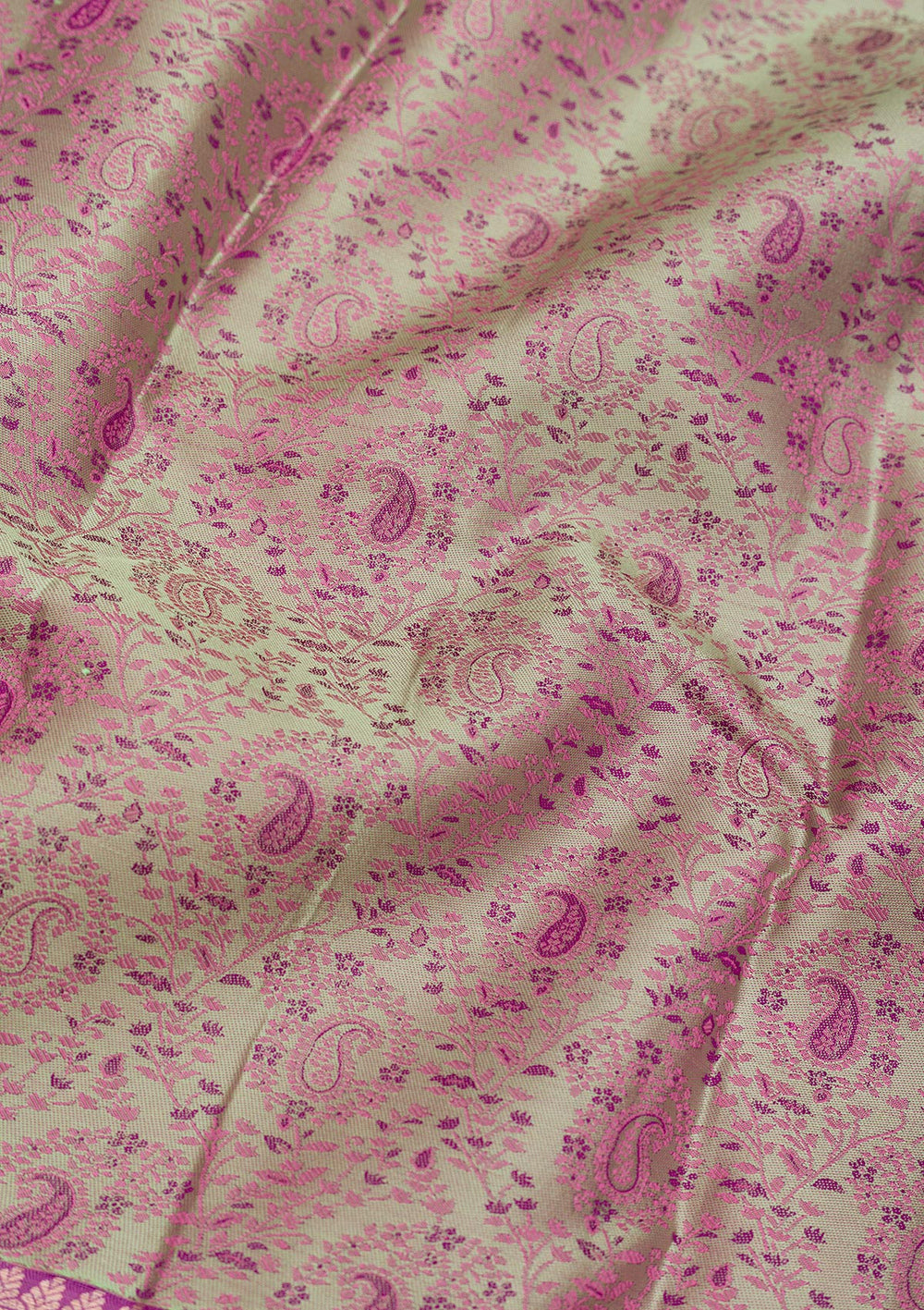 Pista Green Zariwork Pure Silk Saree-Koskii