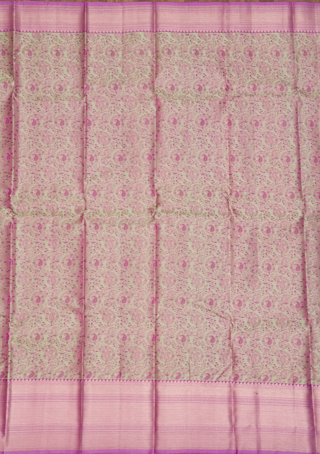 Pista Green Zariwork Pure Silk Saree-Koskii