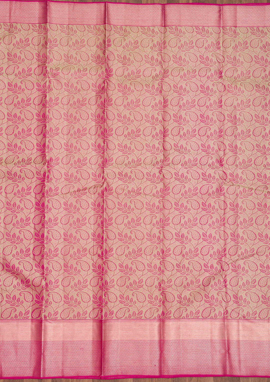 Pista Green Zariwork Pure Silk Saree-Koskii