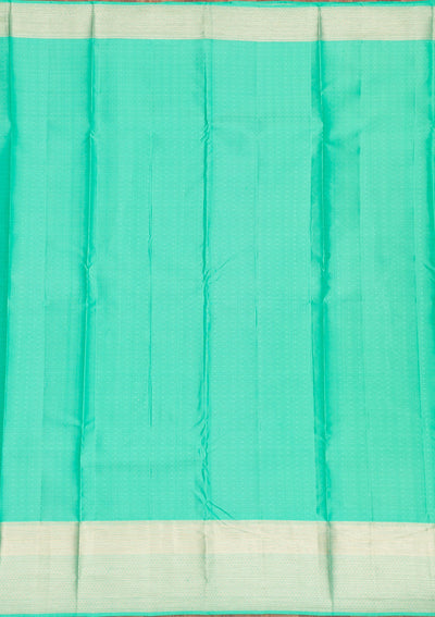 Pista Green Zariwork Pure Silk Saree-Koskii