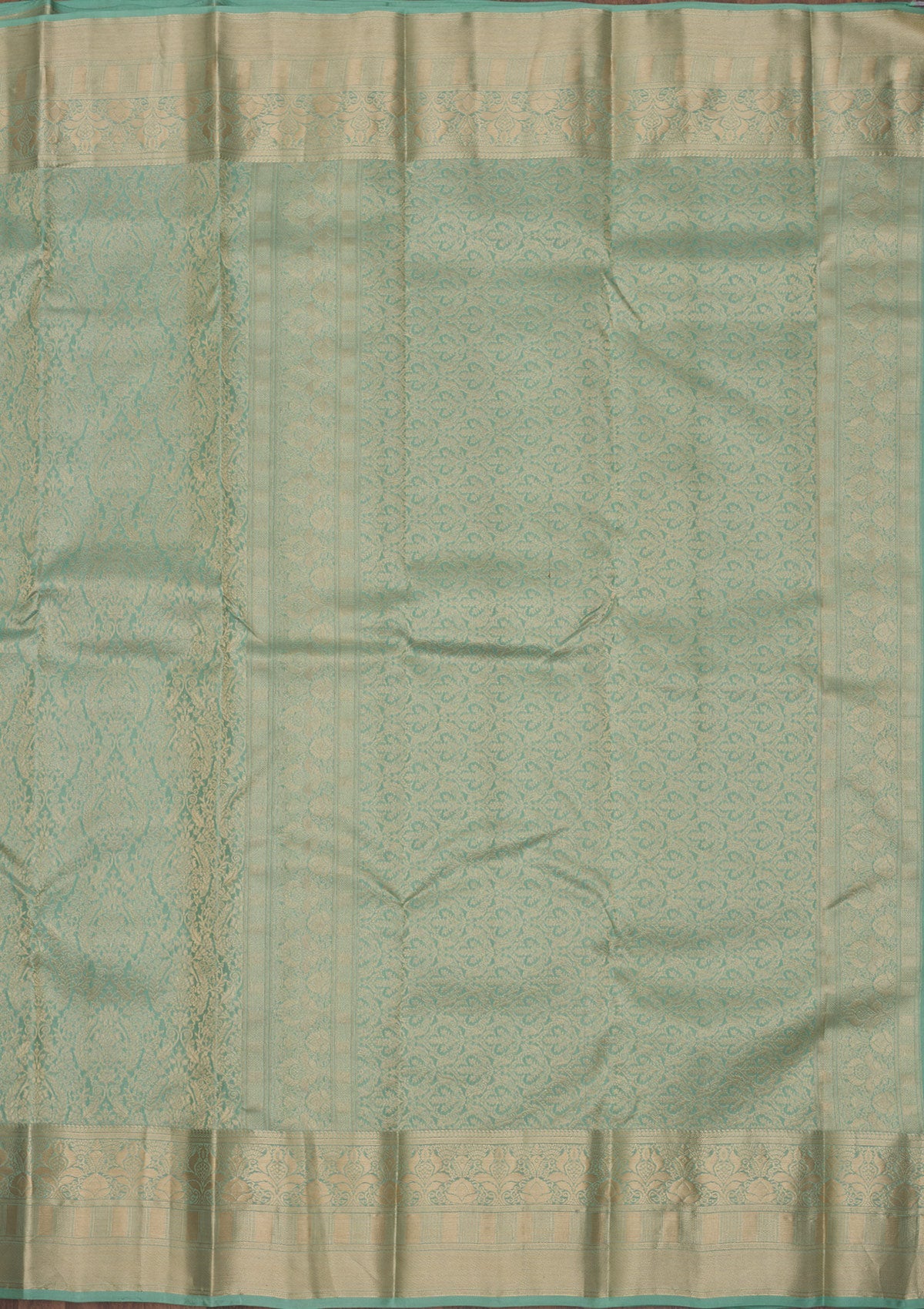 Pista Green Zariwork Pure Silk Saree
