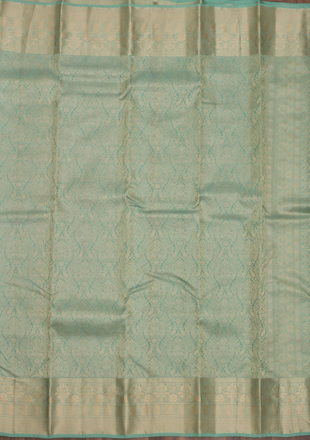 Pista Green Zariwork Pure Silk Saree