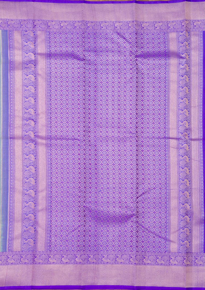 Pista Green Zariwork Pure Silk Saree-Koskii