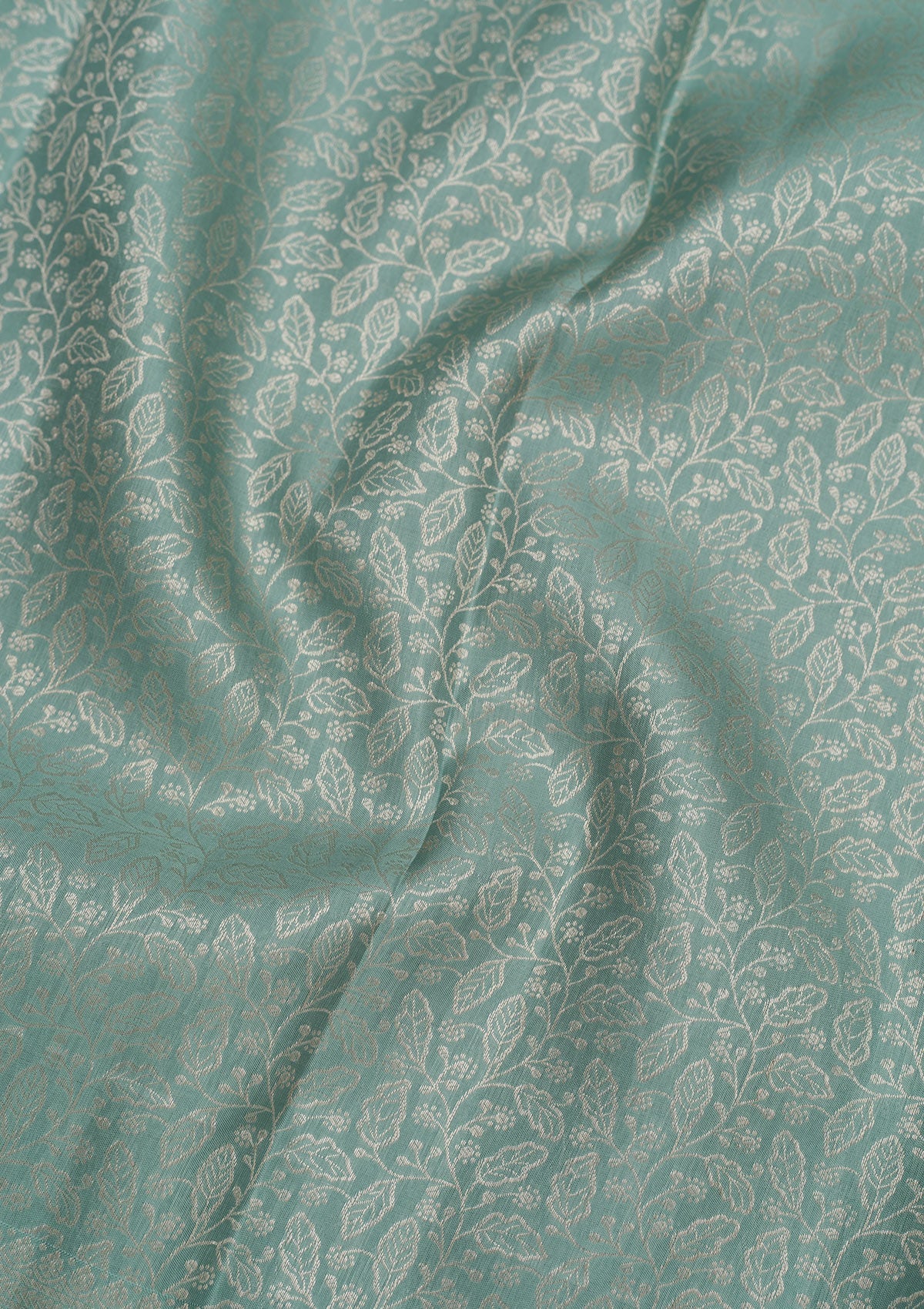 Pista Green Zariwork Pure Silk Saree-Koskii
