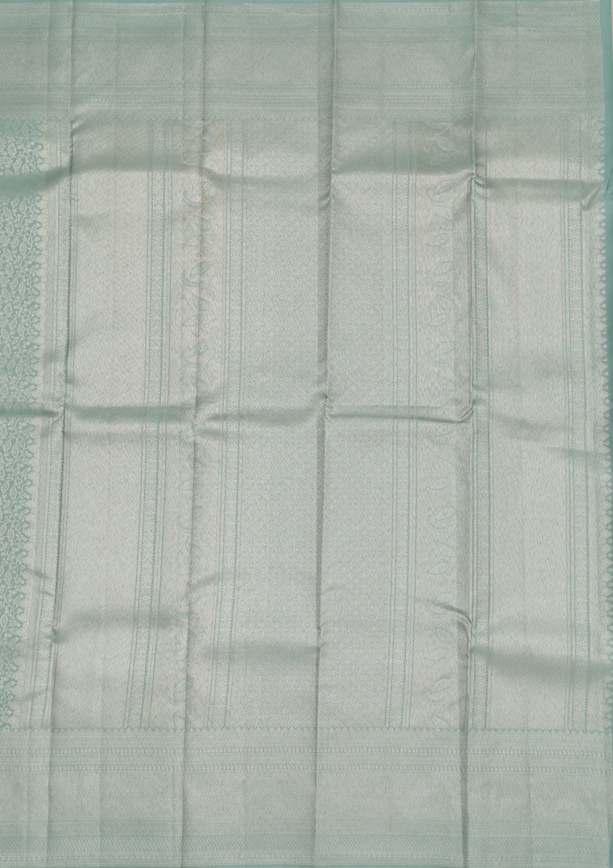 Pista Green Zariwork Pure Silk Saree-Koskii