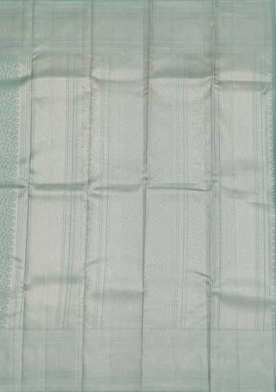 Pista Green Zariwork Pure Silk Saree-Koskii
