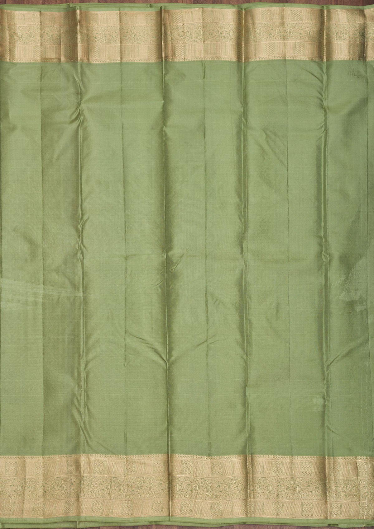 Pista Green Zariwork Pure Silk Saree-Koskii