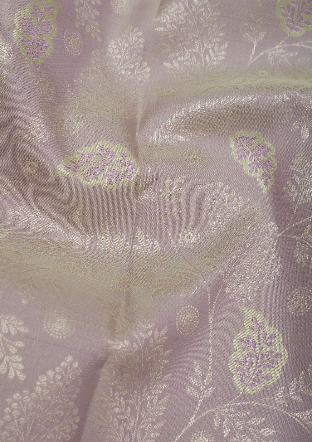 Pista Green Zariwork Pure Silk Saree-Koskii