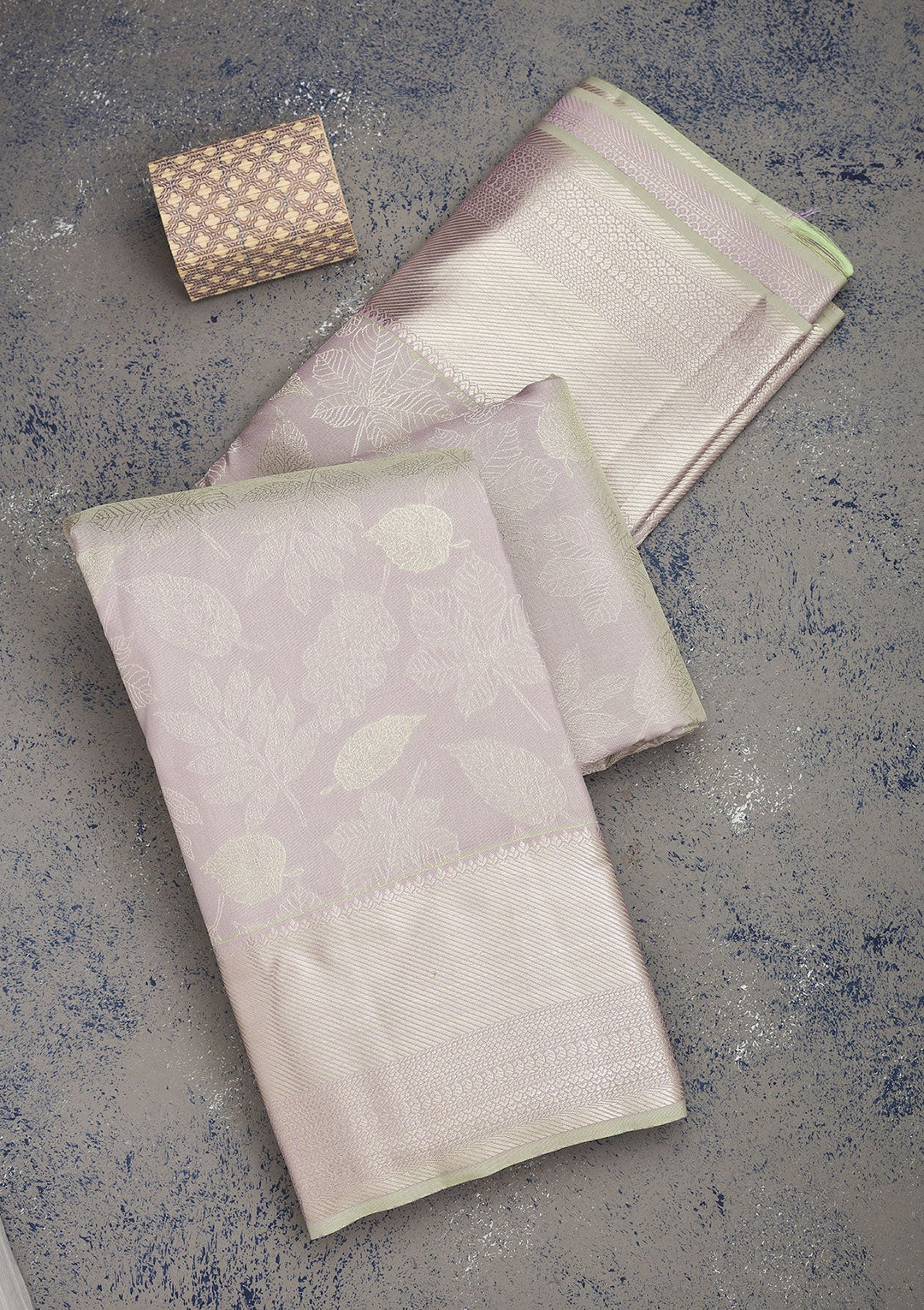 Grey Zariwork Pure Silk Saree-Koskii