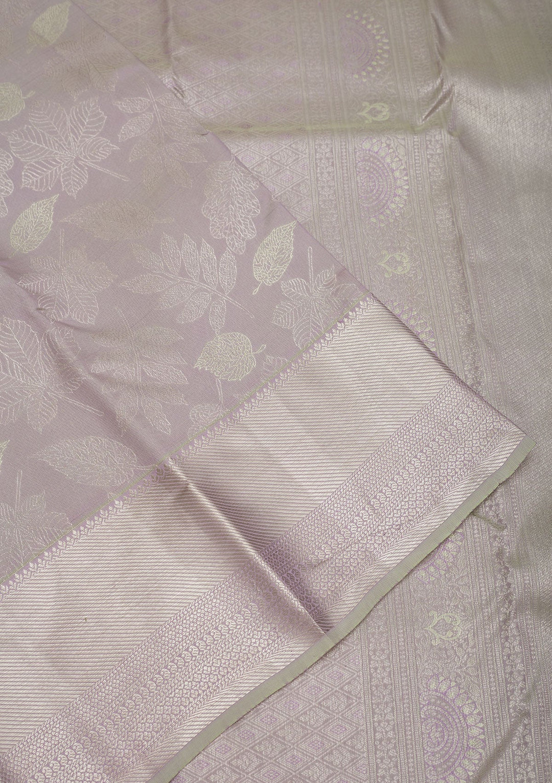Grey Zariwork Pure Silk Saree-Koskii