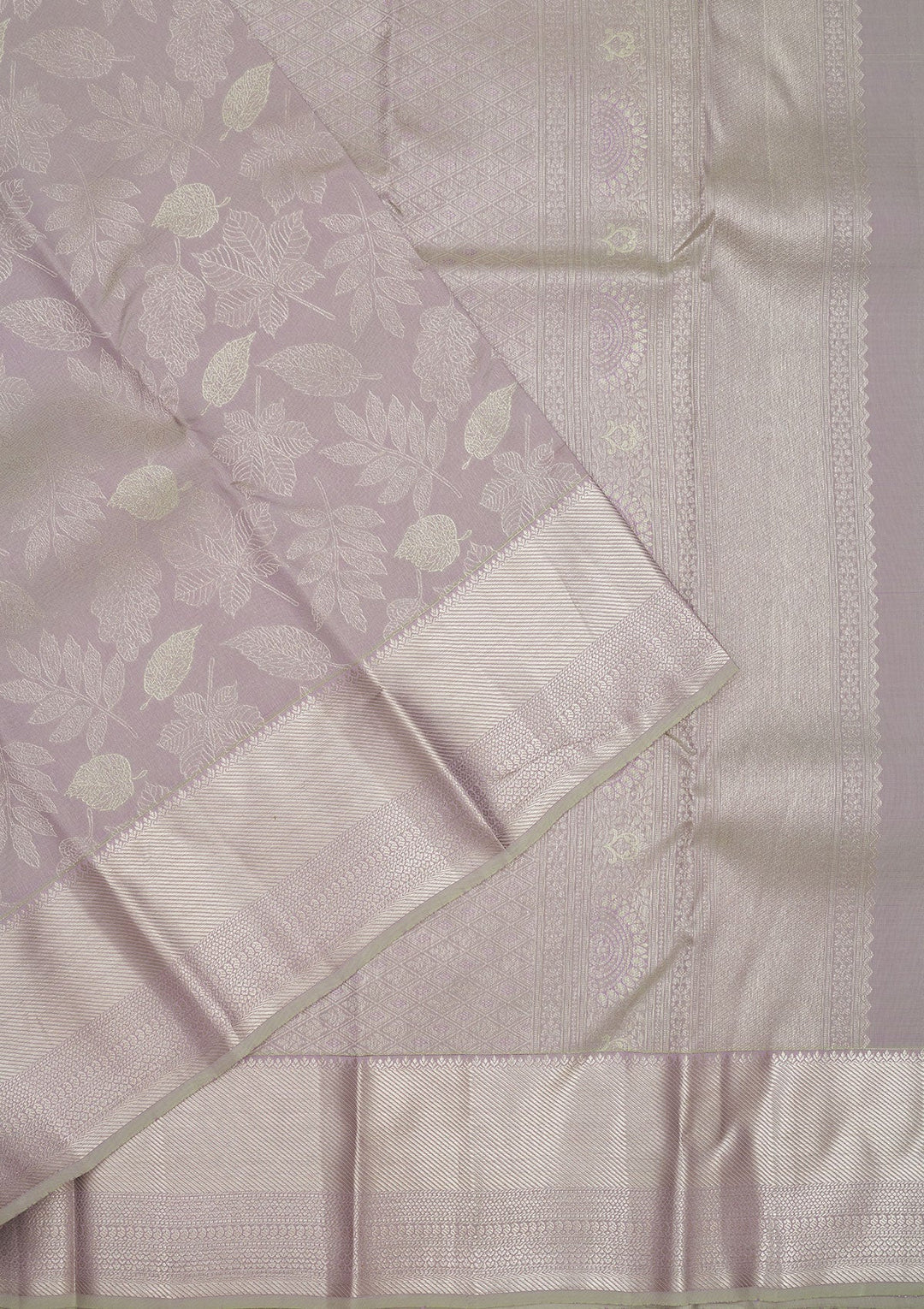 Grey Zariwork Pure Silk Saree-Koskii