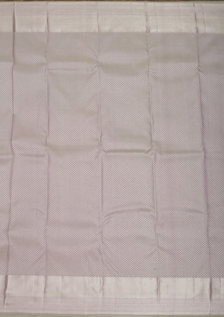 Grey Zariwork Pure Silk Saree-Koskii