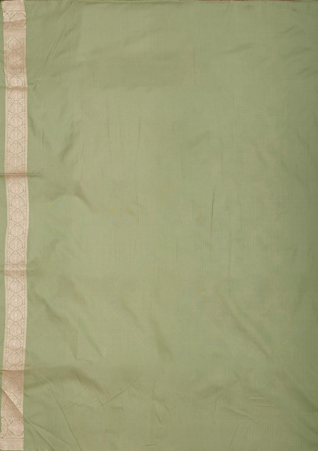 Pista Green Zariwork Pure Silk Saree-Koskii